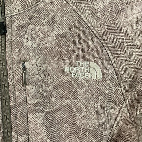 THE NORTH FACE Womens Apex Chromium Thermal Jacket Zip Front Jacket Small Brown - Picture 2 of 8